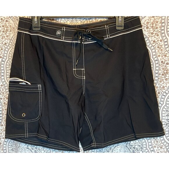 Mysterioso Womens Cycling Shorts Size 8 Black With White Stitching - Picture 2 of 13